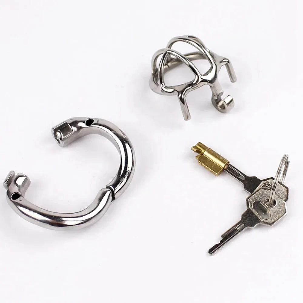 Stainless Steel Chastity Device  (S, M & L)