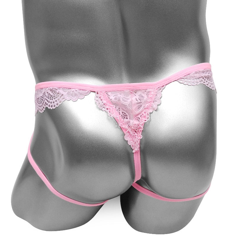 Floral Lace Sissy Thong