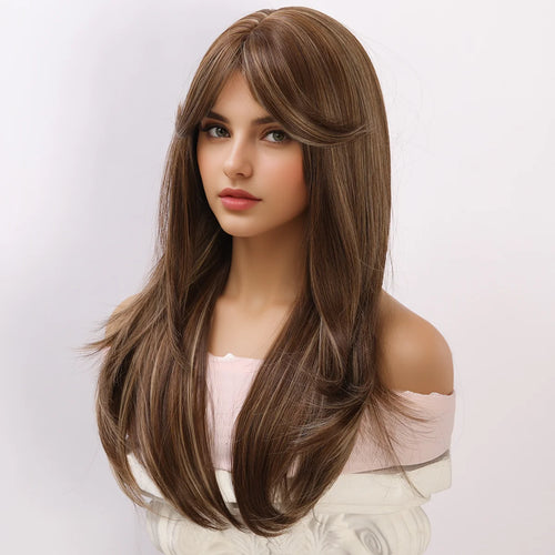 Dark Brown Crossdressing Wig