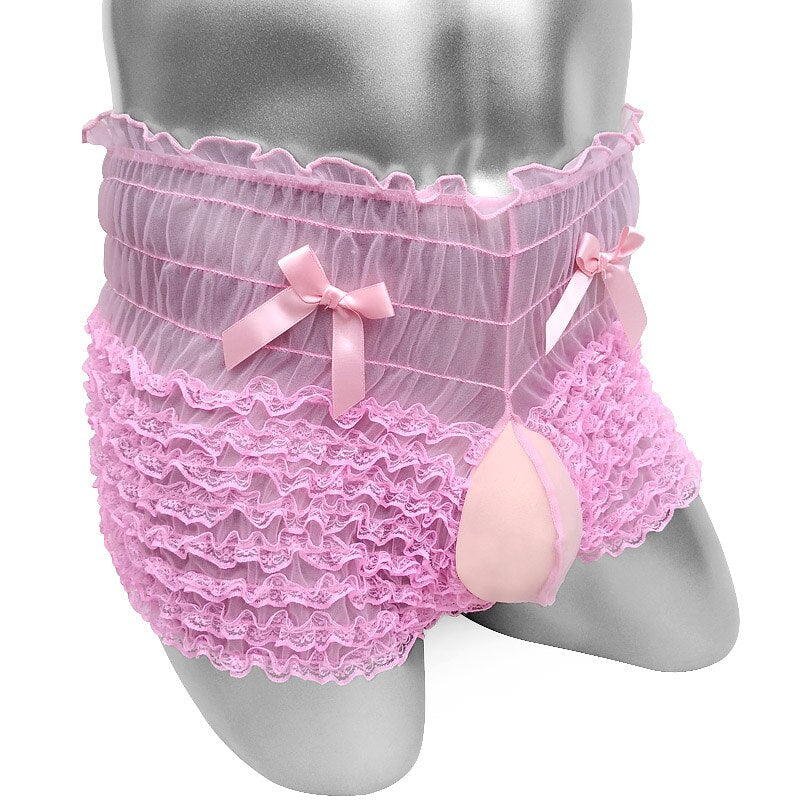 Cute Ruffle Lace Sissy Panties