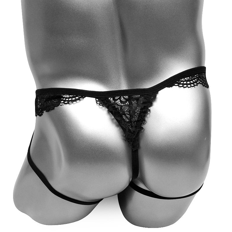 Floral Lace Sissy Thong