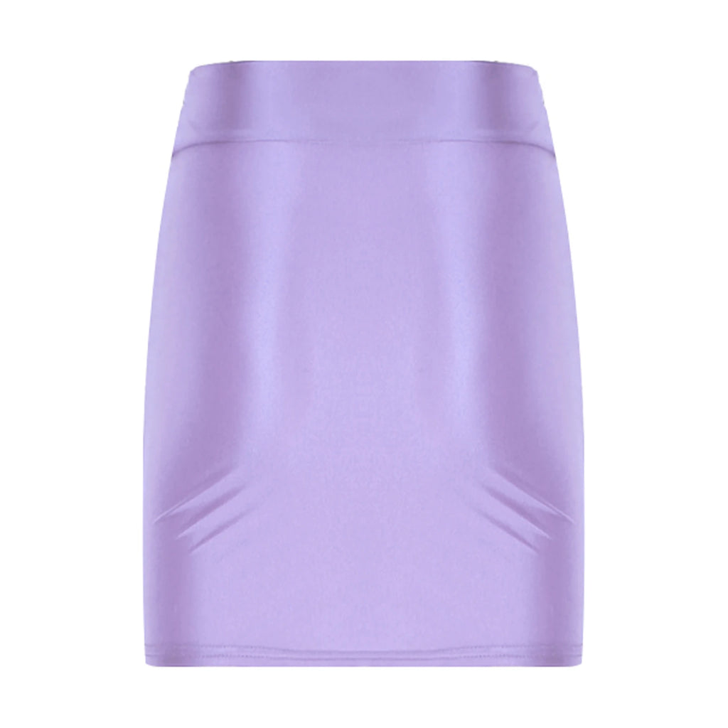 Sissy's Delight: Glossy Mini Skirt for Daring Feminization
