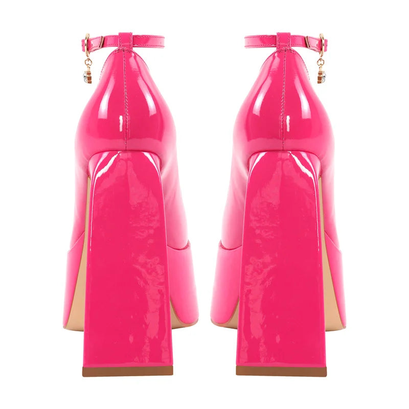 Pink Mary Jane Sissy Pumps