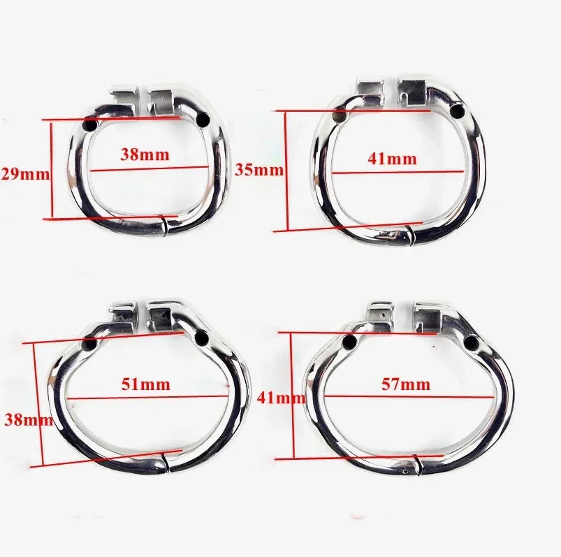 Stainless Steel Chastity Device  (S, M & L)