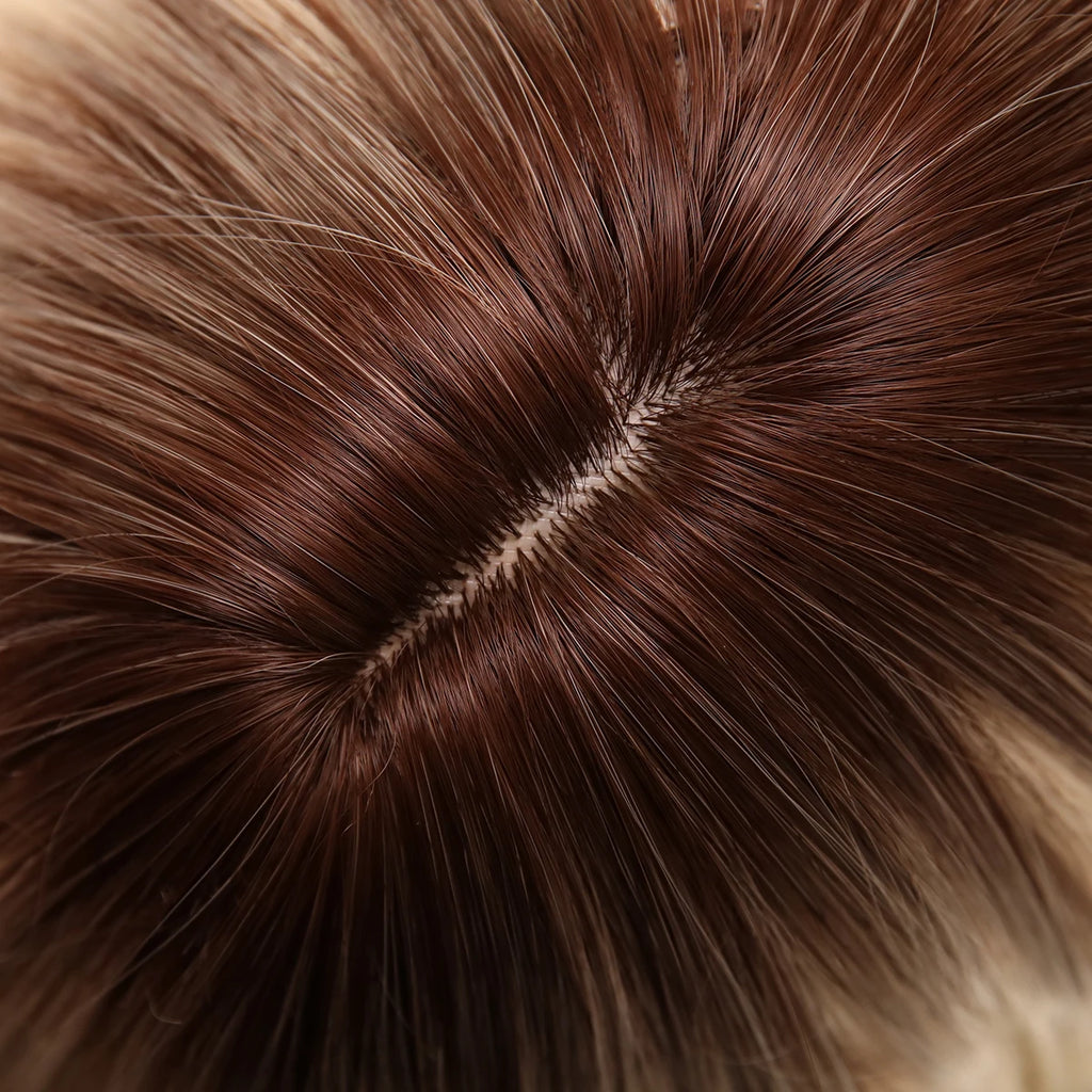 Brown Gradient Short Bob Crossdressing Wig