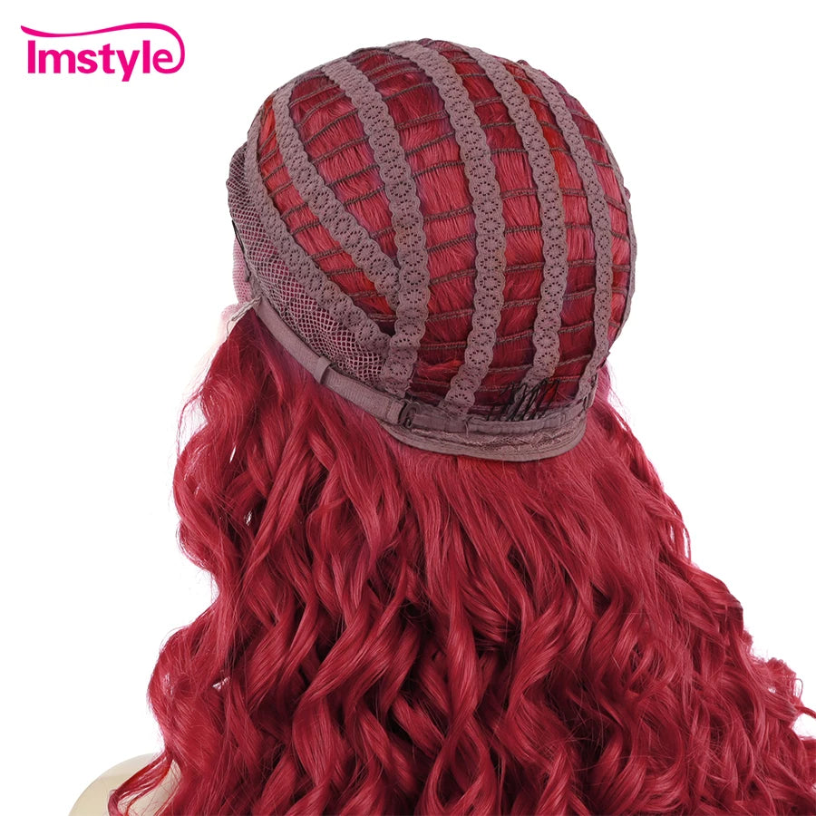 Sissy Lux Elegance: Long Curly Lace Front Wig for Men - Embrace Your Feminine Essence