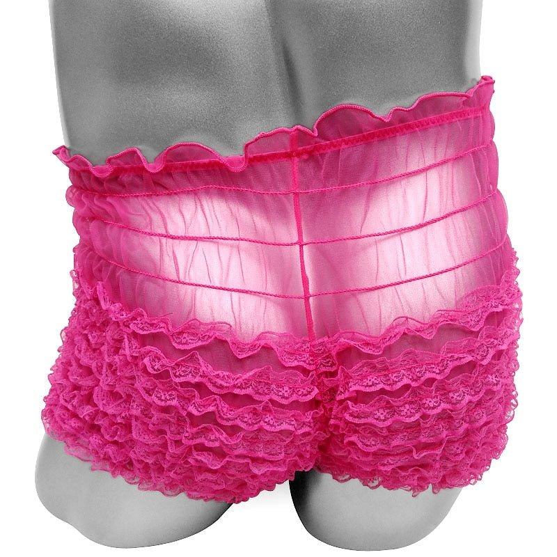 Cute Ruffle Lace Sissy Panties