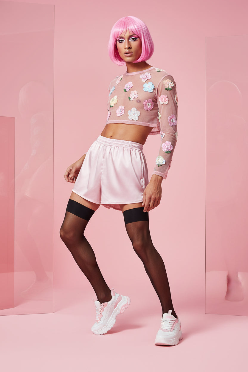 Silky Smooth Sheer Thigh-Highs – Sissy Stockings for Men