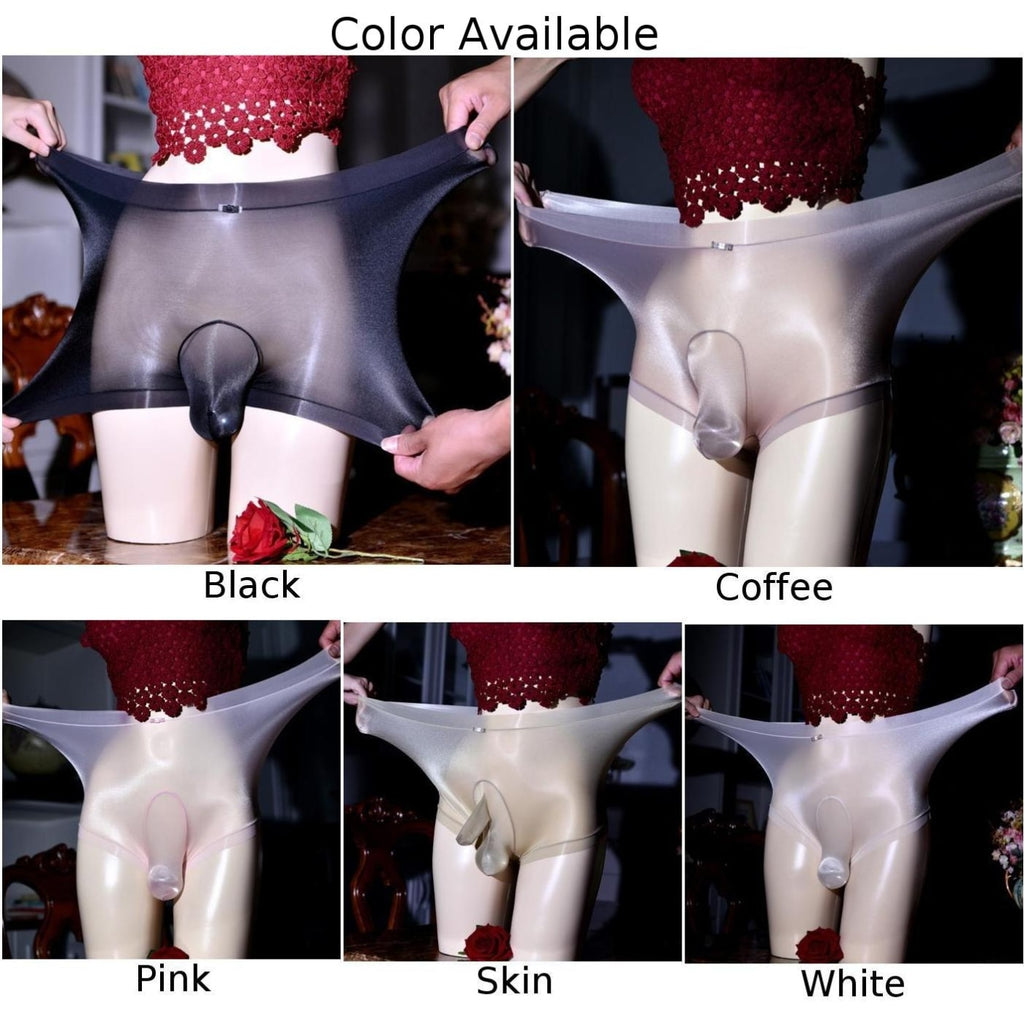 See Through Shiny Sissy Pouch Panties