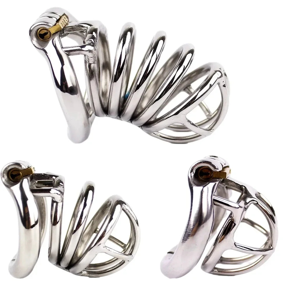 Stainless Steel Chastity Device  (S, M & L)
