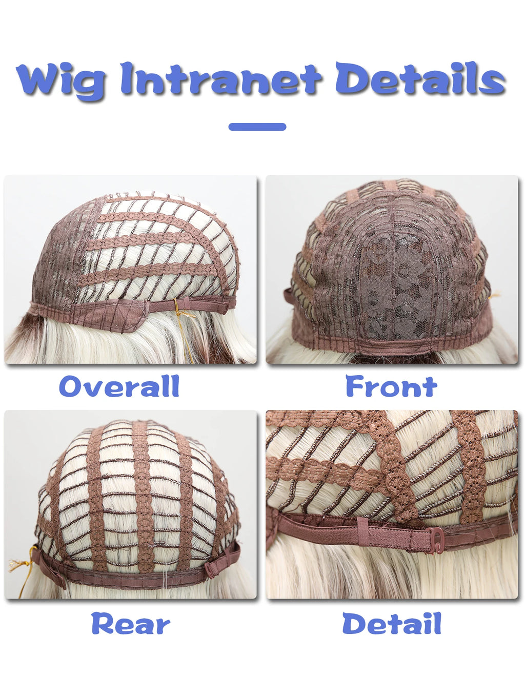 Brown Gradient Short Bob Crossdressing Wig