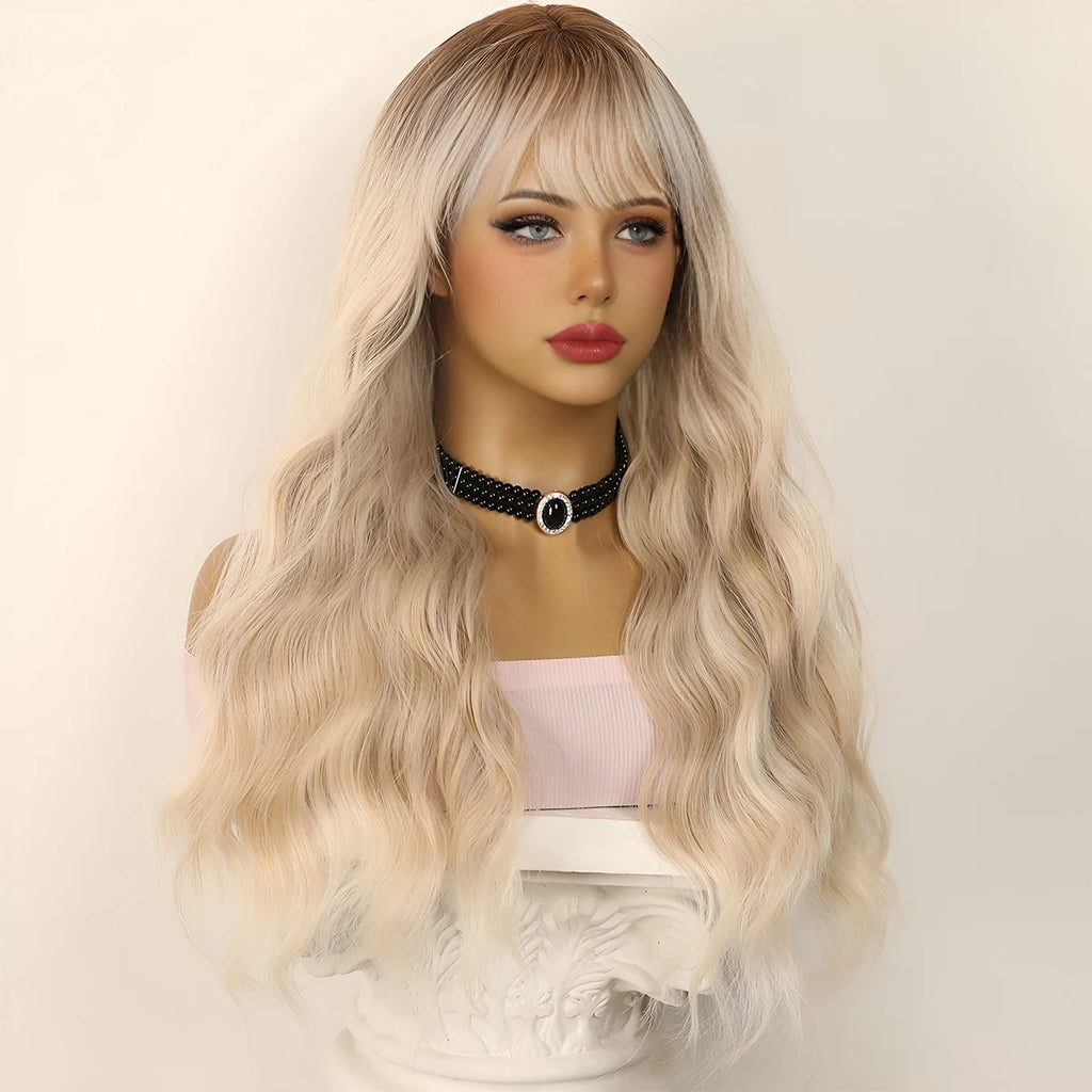 Natural Blonde Crossdressing Wig