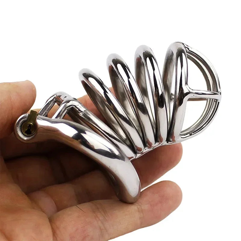 Stainless Steel Chastity Device  (S, M & L)