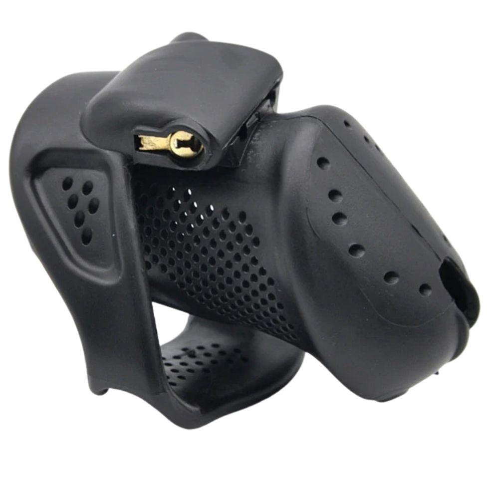 SissyLux LockMe™ Clear Plastic Male Chastity Cage – 3.15" Length (Available in 5 Colors)