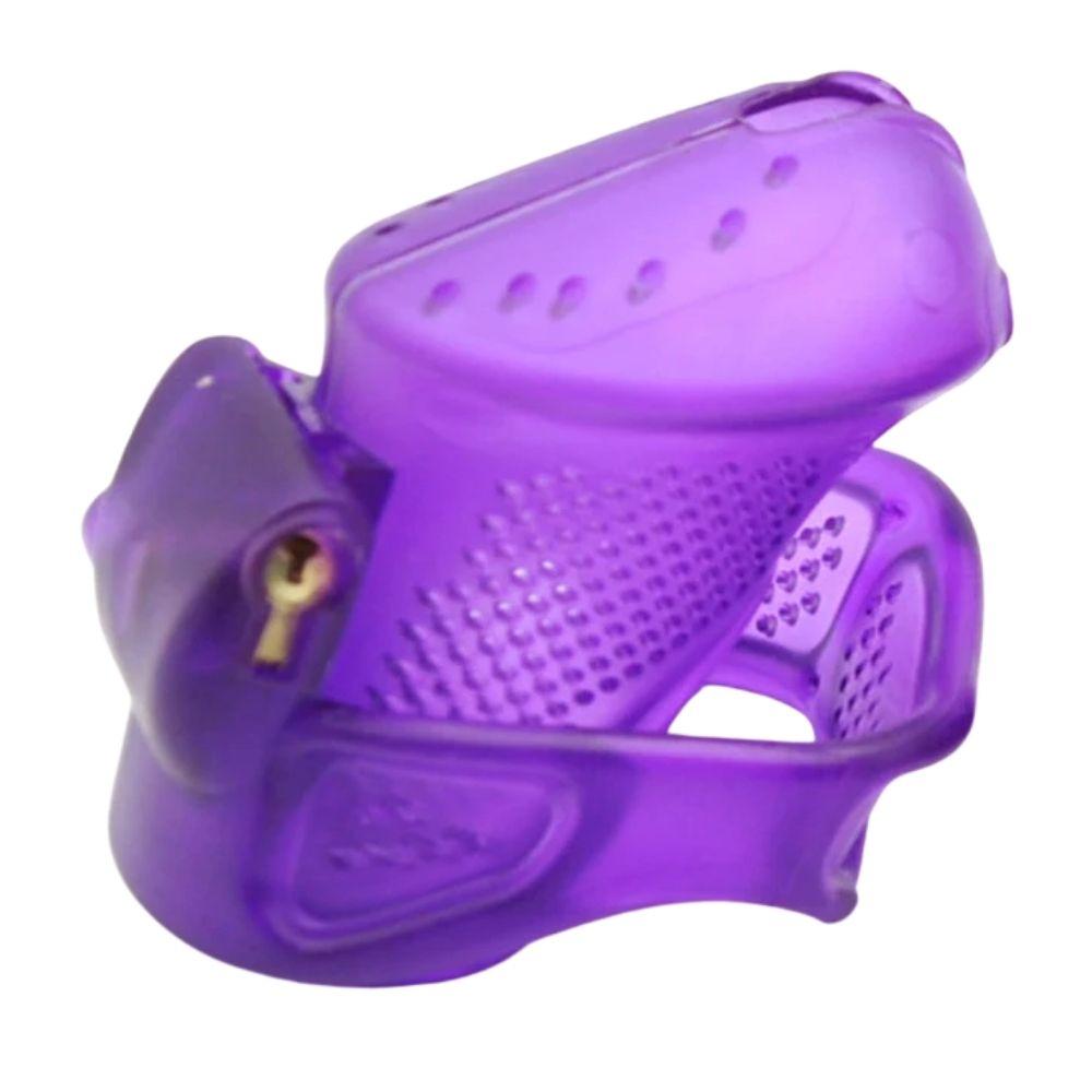 SissyLux LockMe™ Clear Plastic Male Chastity Cage – 3.15" Length (Available in 5 Colors)