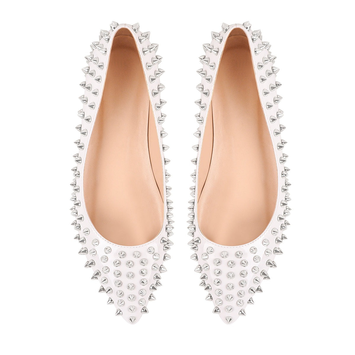 White Rivets Flats – Sissy Lux
