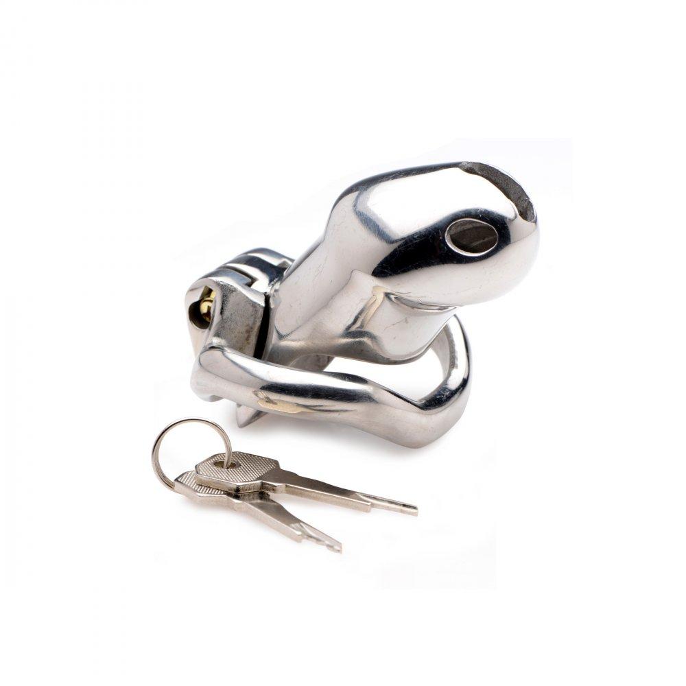 Stainless Steel Locking Chastity Cage