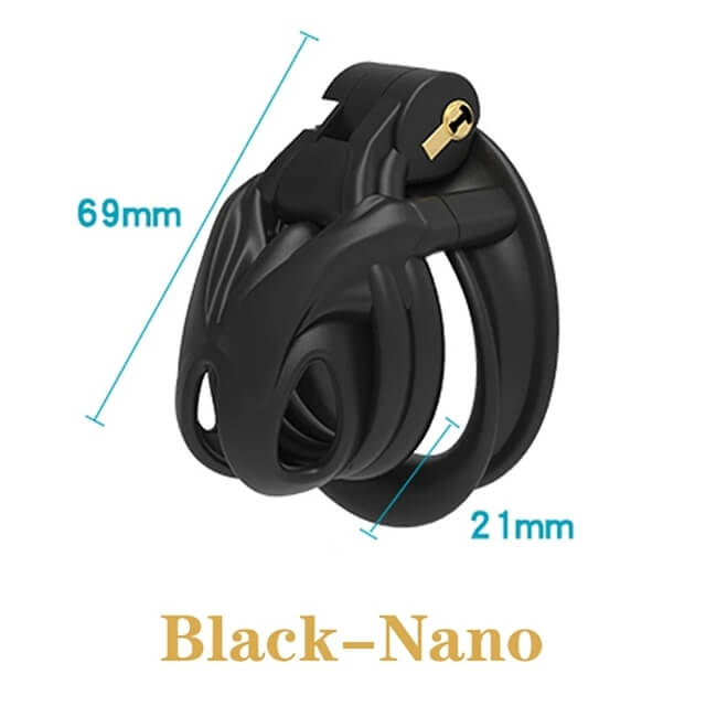 Arc Cobra Chastity Cage Chastity Device with 4 Rings