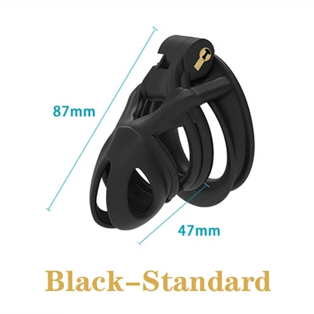 Arc Cobra Chastity Cage Chastity Device with 4 Rings