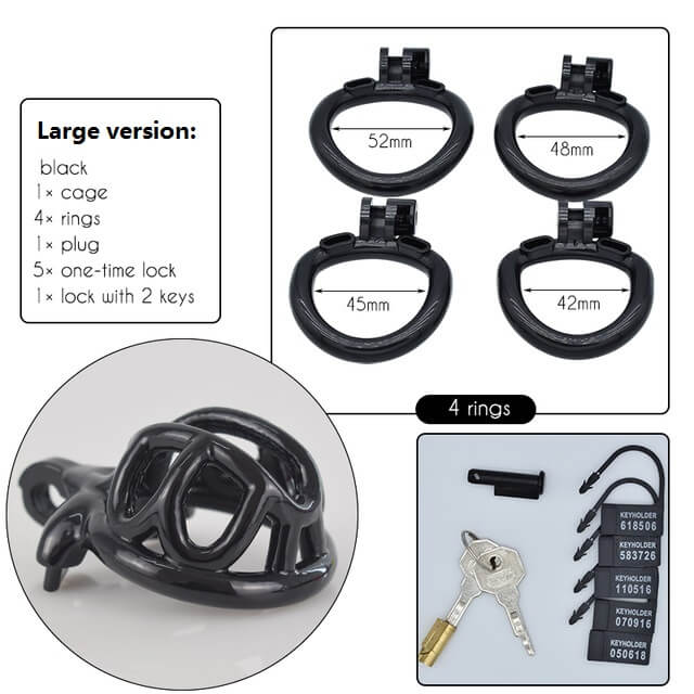 CC72 Lightweight 3D Chastity Cock Cage