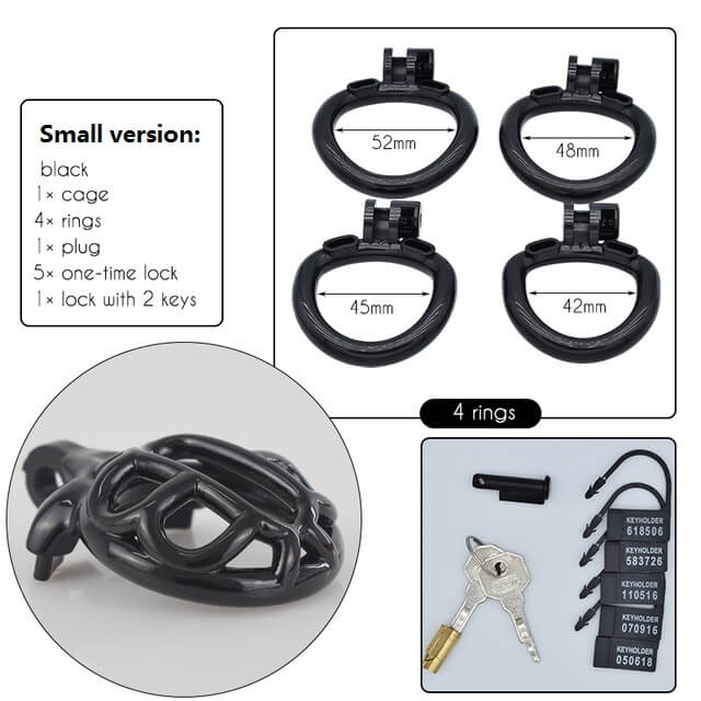 CC72 Lightweight 3D Chastity Cock Cage