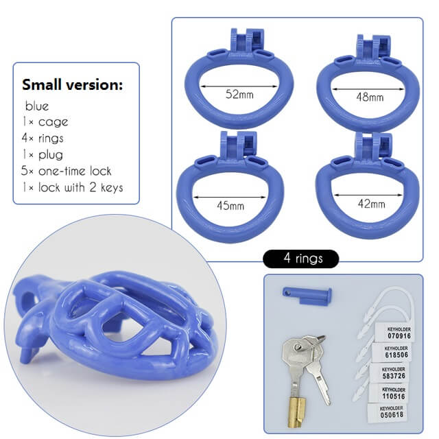 CC72 Lightweight 3D Chastity Cock Cage