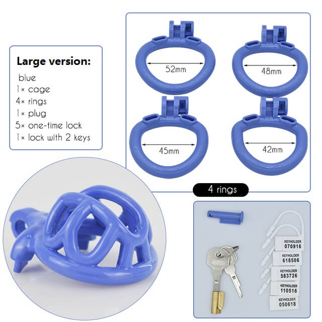 CC72 Lightweight 3D Chastity Cock Cage