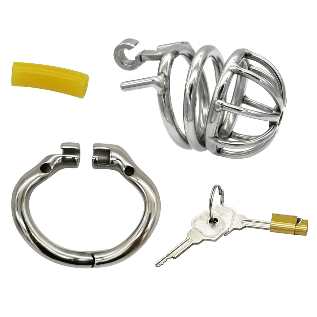 Stainless Steel Stealth Lock Male Chastity Device