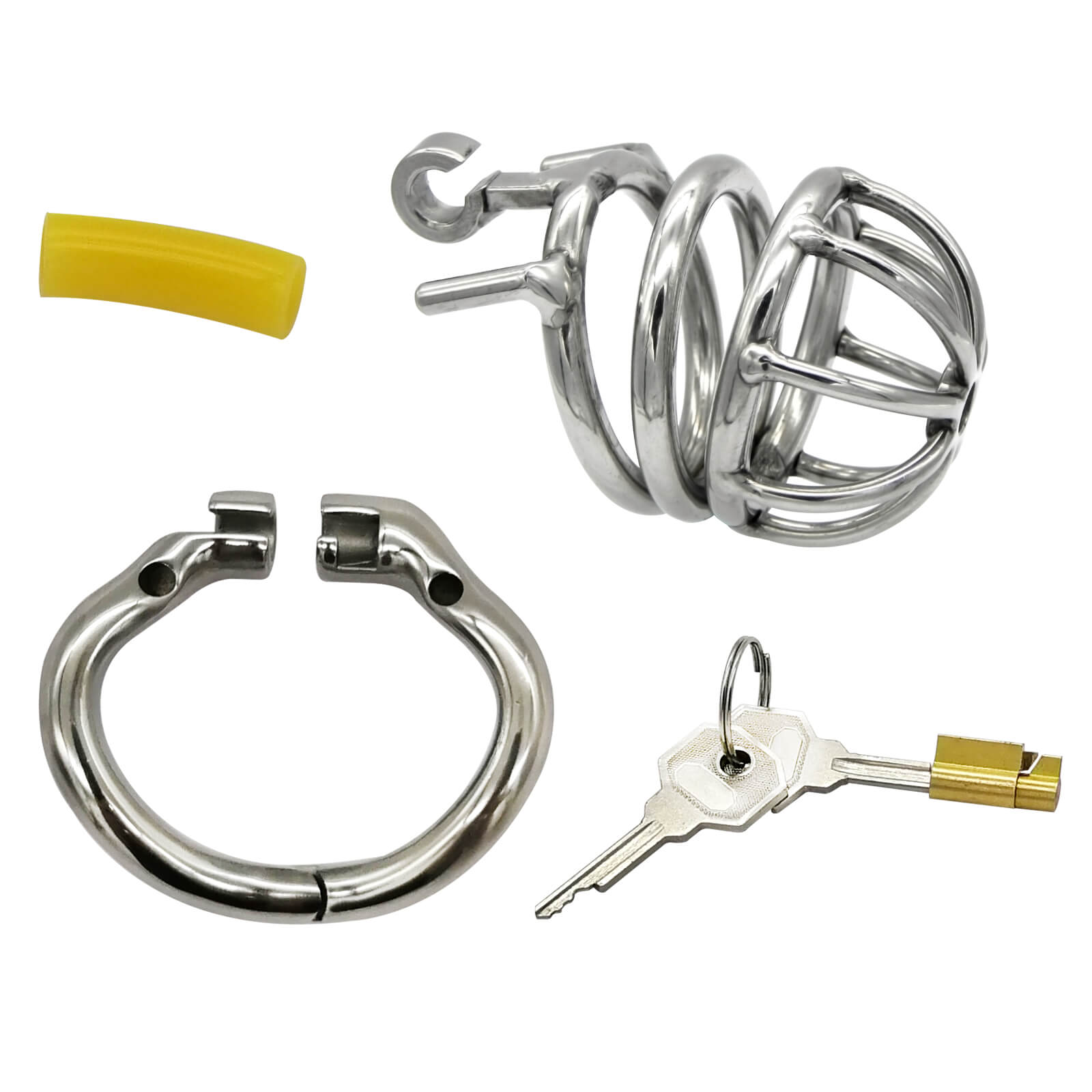 Stainless Steel Stealth Lock Male Chastity Device