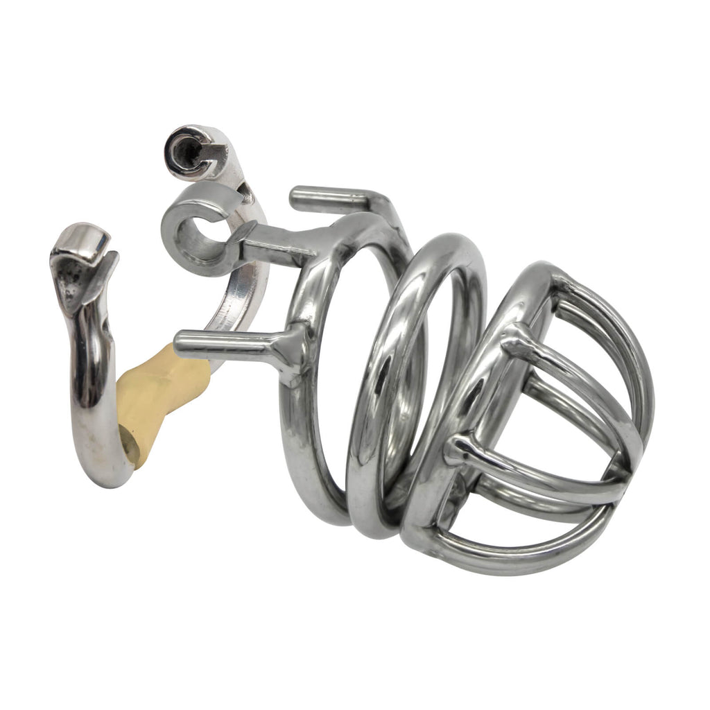 Stainless Steel Stealth Lock Male Chastity Device
