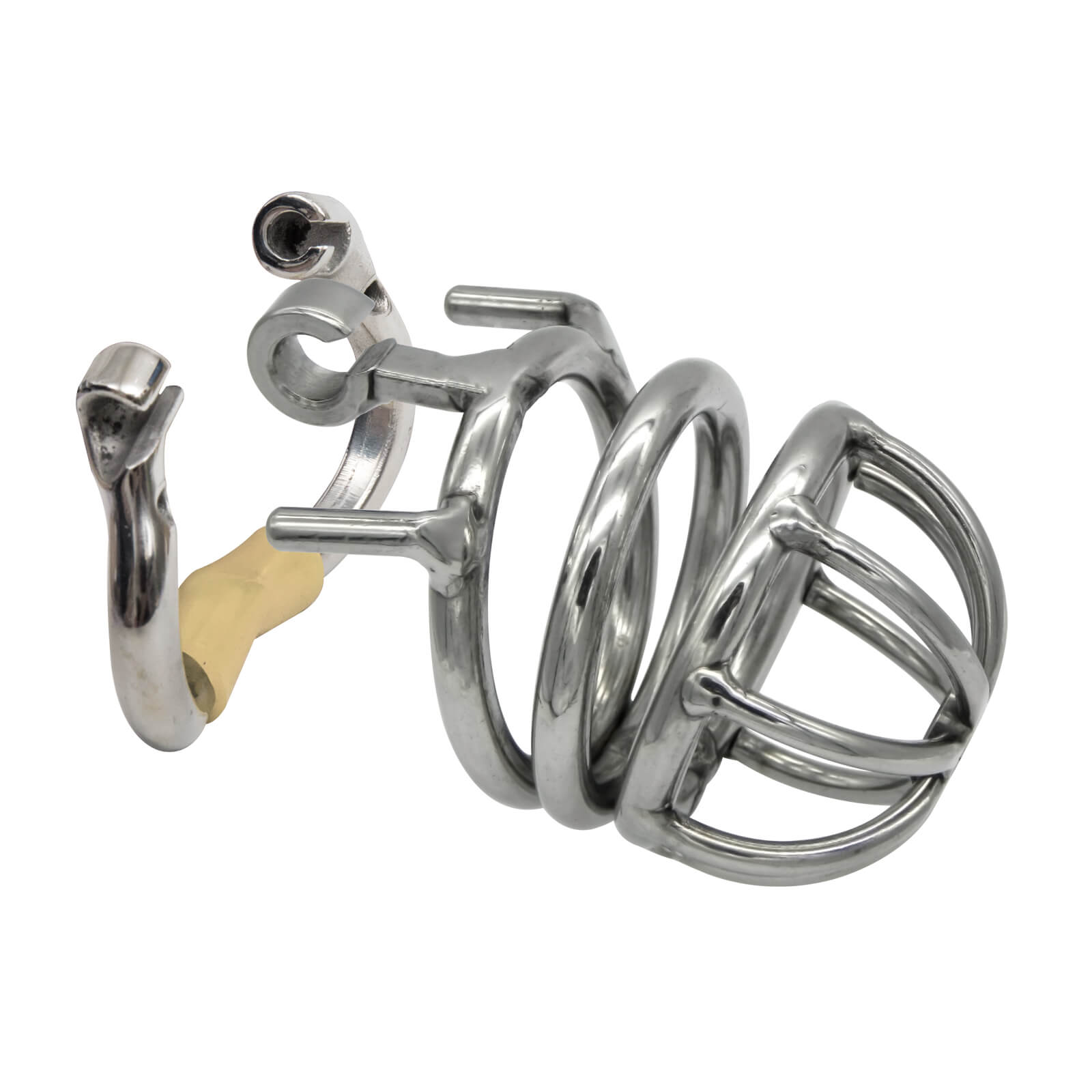 Stainless Steel Stealth Lock Male Chastity Device