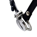 Flat Button Screw Secret Chastity Cage With Belt