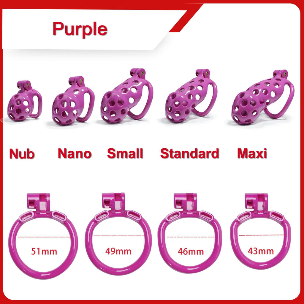 Hole Style Mamba Cock Cage with 4 Arc Rings