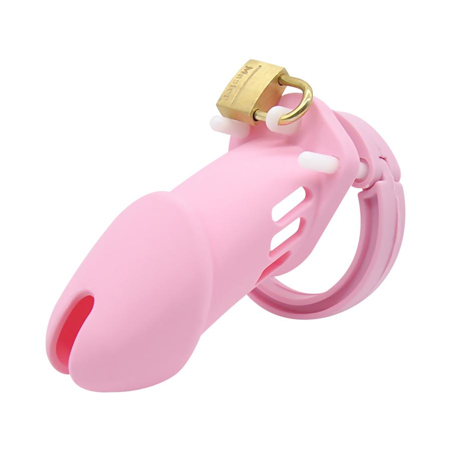 Silicone Sissy Male Chastity Device 2.76 inches and 3.74 inches long