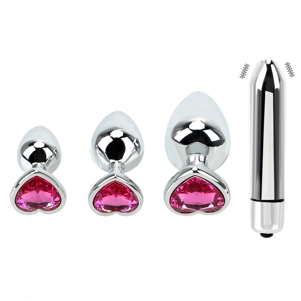 Sissy Orgasm Anal Set | Crystal Plugs & Vibrator | Sissy Lux Sissy Orgasm Anal Set | Crystal Plugs & Vibrator | Sissy Lux