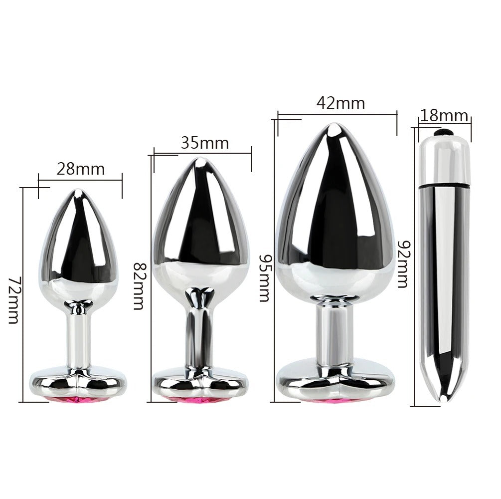Sissy Orgasm Anal Set | Crystal Plugs & Vibrator | Sissy Lux Sissy Orgasm Anal Set | Crystal Plugs & Vibrator | Sissy Lux