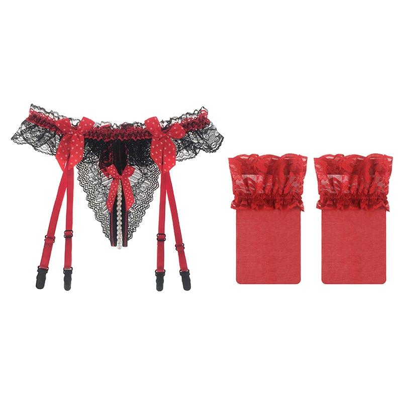 Slutty Sissy Garter Belt Set
