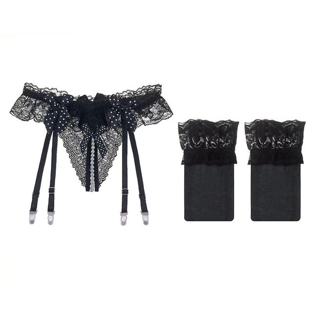 Slutty Sissy Garter Belt Set