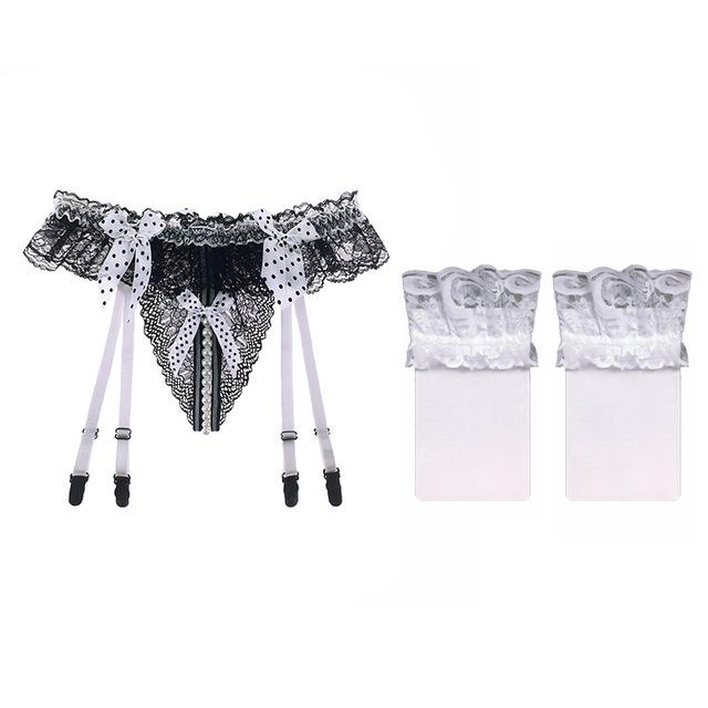 Slutty Sissy Garter Belt Set
