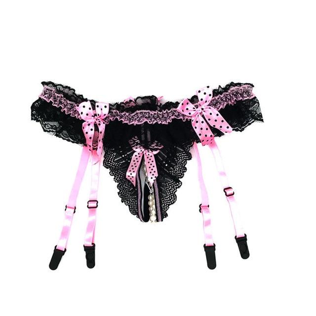 Slutty Sissy Garter Belt Set