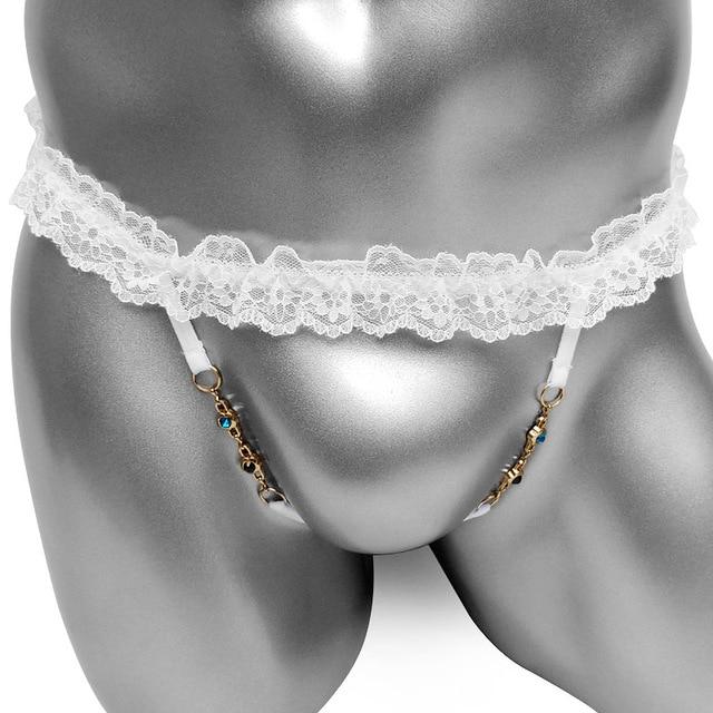 Open Crotch Frilly Panties