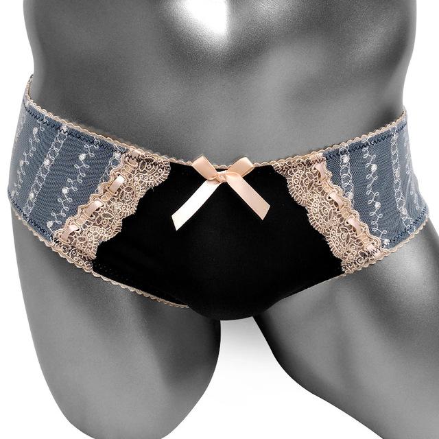 Lace Briefs With Bowknot