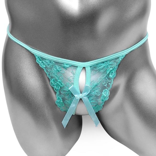 Open Crotch Lace G-String