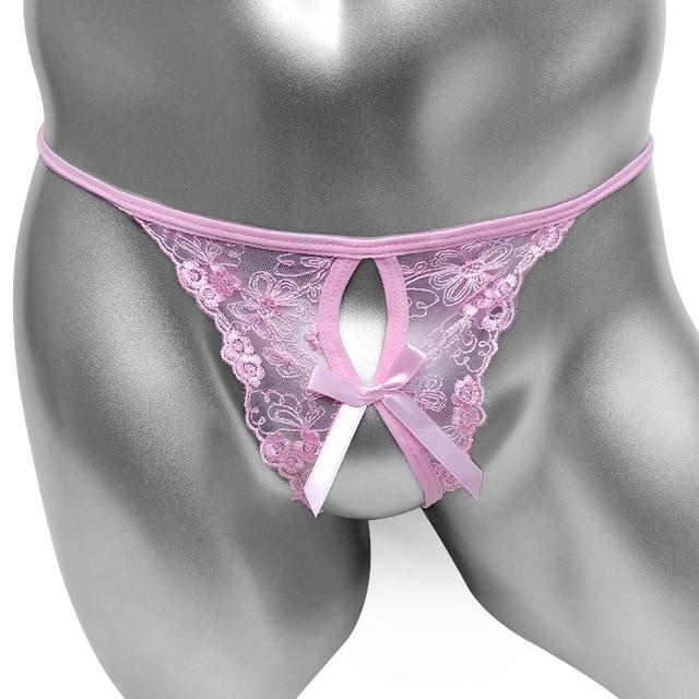 Open Crotch Lace G-String