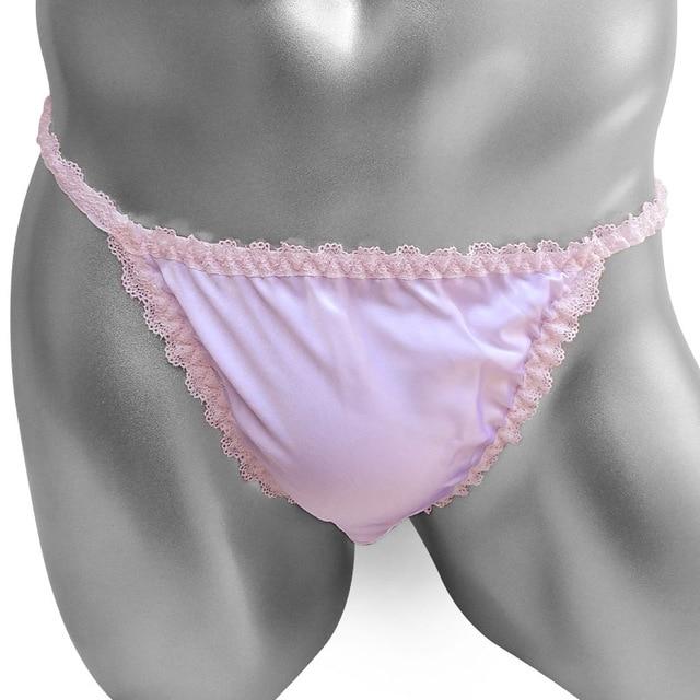 Sissy Pouch Panties Ruffles Lace Briefs Underwear
