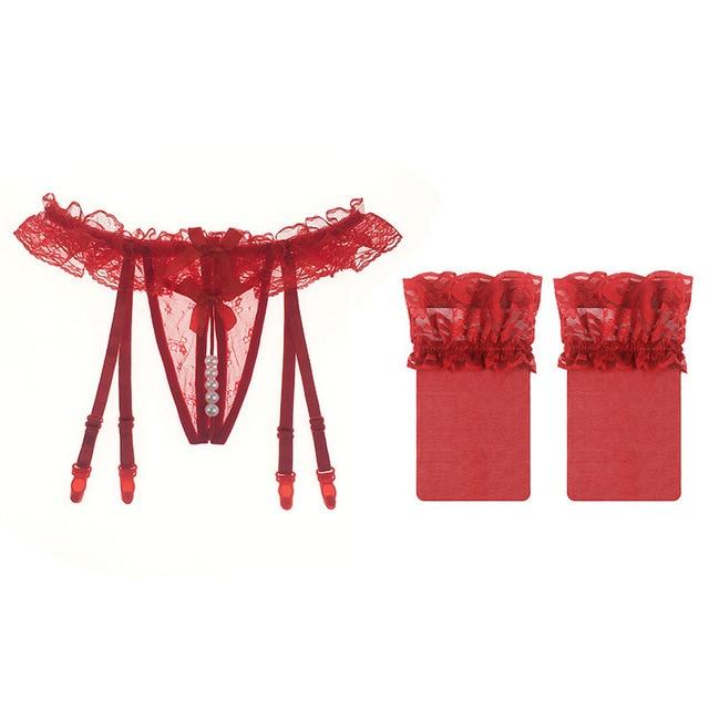 Lace Garter Belt Set