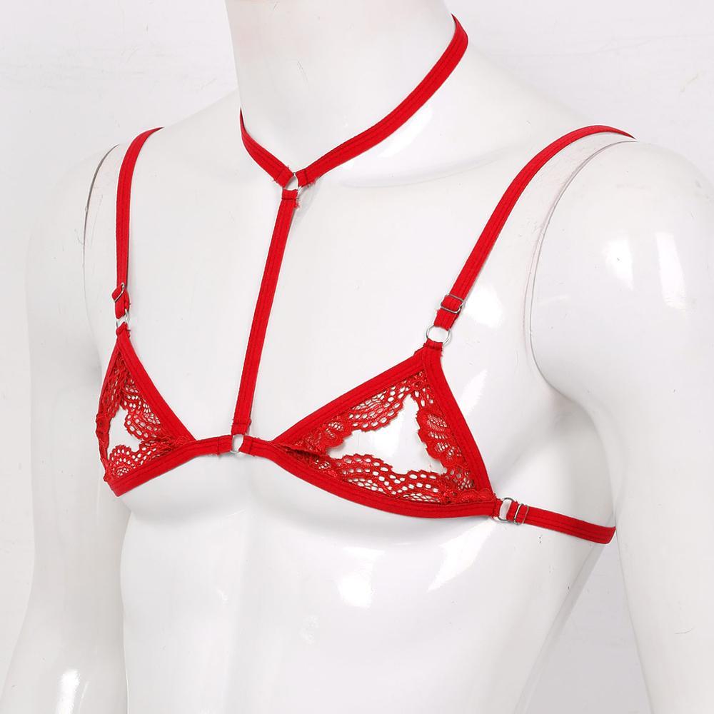 Sheer Lace Mini Sissy Bra