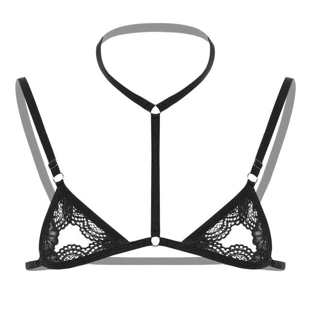 Sheer Lace Mini Sissy Bra