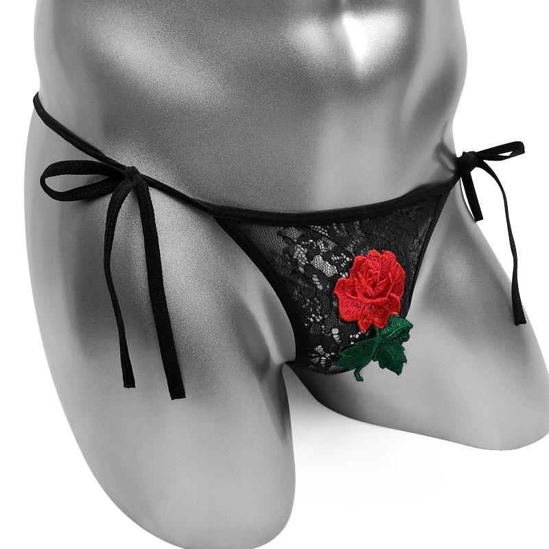 Rose Lace Thong Panties