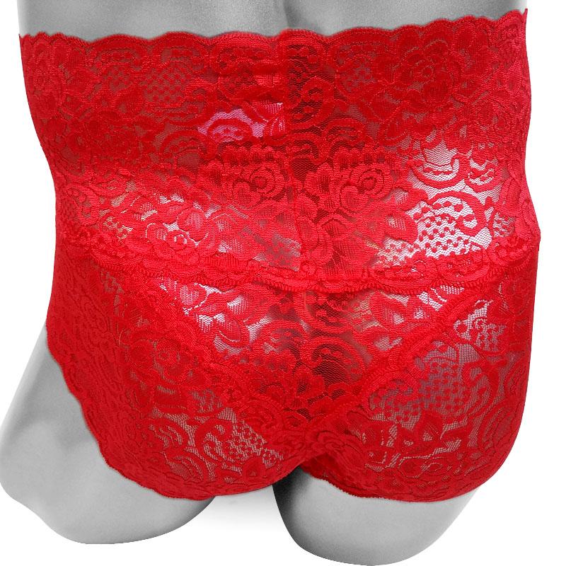 High Waist Lace Sissy Panties